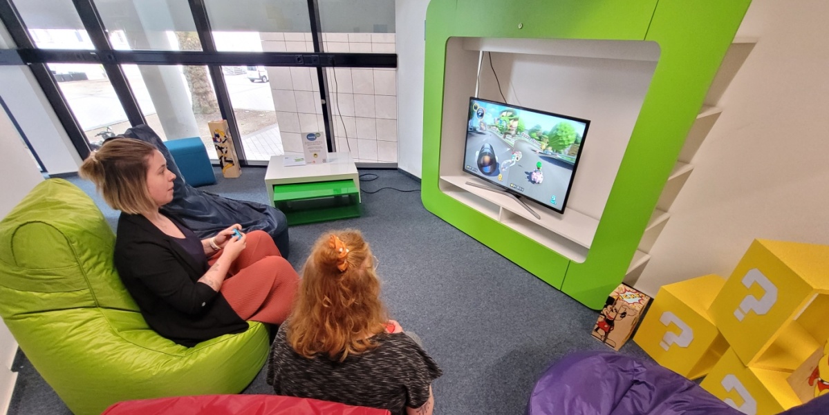 Gaming-Ecke der Stadtbibliothek Gaming-Ecke der Stadtbibliothek