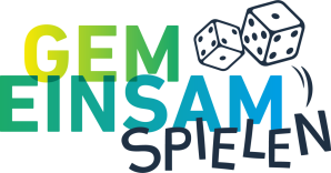 Das Bild zeigt die deutschen Worte „GEMEINSAM SPIELEN“ mit zwei Würfeln über dem Text. Die Buchstaben sind in verschiedenen Farben und Schriftarten gehalten. Das Bild zeigt die deutschen Worte „GEMEINSAM SPIELEN“ mit zwei Würfeln über dem Text. Die Buchstaben sind in verschiedenen Farben und Schriftarten gehalten.